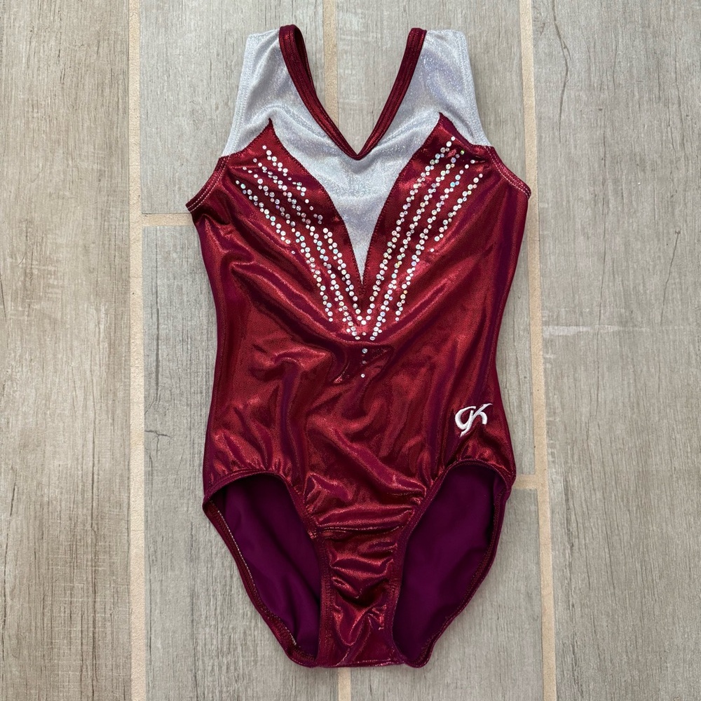 GK Girls Red Leotard Size Large